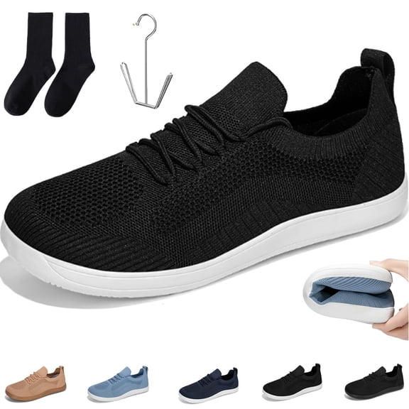 Men's Wide Barefoot Shoes,Minimalist Style Casual Shoes,Zero Drop Outdoor Walking Shoes.