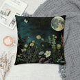 thumbnail image 2 of Orinice Flowers Full Moon Graphic Decorative Cushion Throw Pillow Cover for Home Couch Living Room Bed Sofa 22x22in, 2 of 5