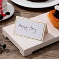 thumbnail image 4 of KAKOWELY Cartes de Place en Papier 120 Pcs Cartes de Place Vierges Cartes de Siège Nom Table Tente Cartes Réservées Cartes de Table pour Mariage Fête Banquets, 4 of 4