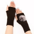 thumbnail image 2 of Women's Gloves Mittens Warm Glove Windproof Elastic Texting Black Gloves Women Warm Lined Gloves Warm Thermal Outdoor Gloves For Women, Women's Accessories Gloves Mittens, 2 of 4