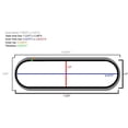 thumbnail image 2 of Large Plastic Oval Desk Grommet - Black - 3 Piece, 2 of 2
