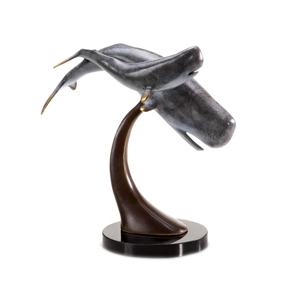 Cachalot and Calf Whale Statue Hand Painted Accents - Walmart.com