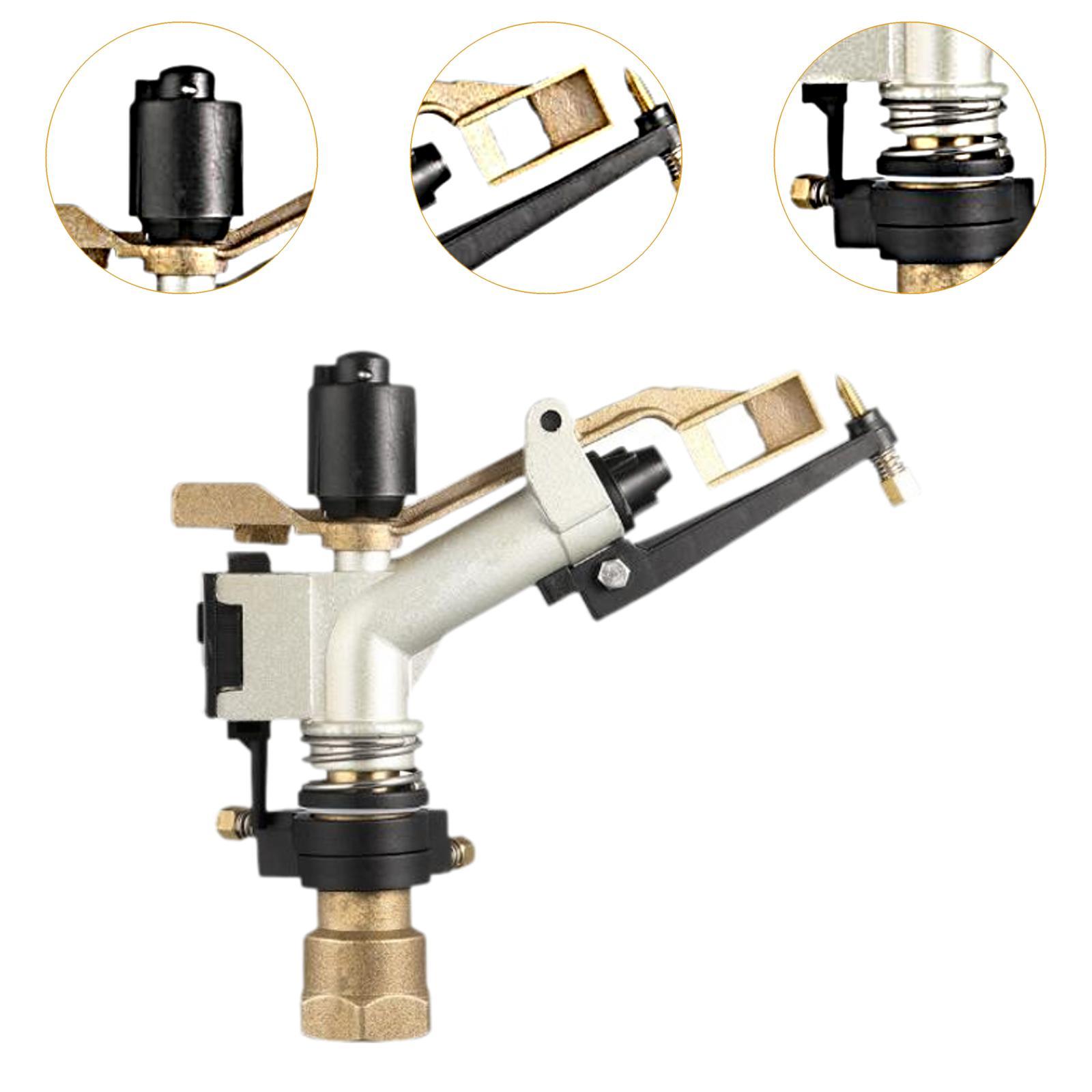 CarpNettore Rocker Impact Sprinkler Nozzle Automatic Rotating Easy Installation Multipurpose