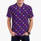 thumbnail image 1 of Balery Purple Mardi Gras Camisa Polo de Hombre con Estampado, de Manga Corta y Tejido Medio, Camisa Tipo Golf Polo-Large, 1 of 6