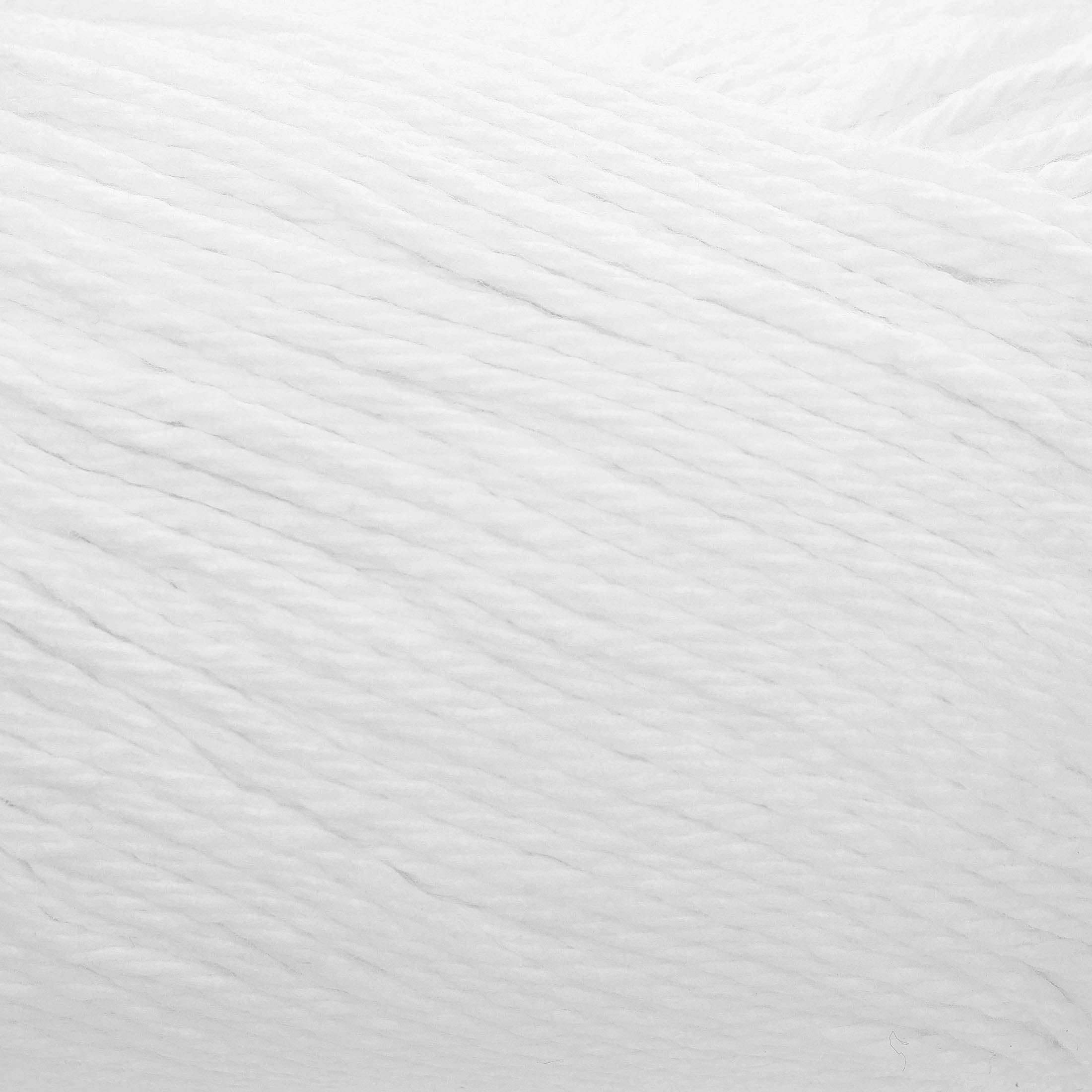 Hello Hobby Size 4 Medium Weight Cotton White Yarn, 2.5 oz, 120 yds