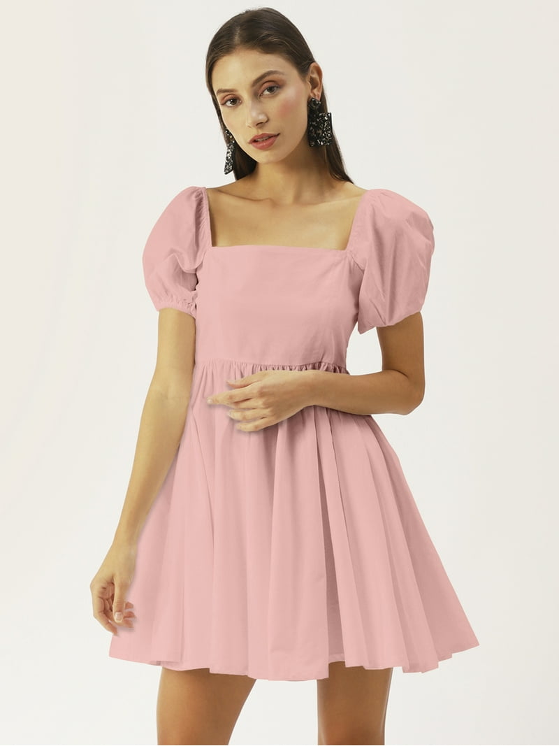 dress with a flared bottom Buy H&M Cotton Flared Bottom Midi Dress - Dresses for Women 28940462