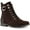 Chocolate, variant on Karen Scott Womens Claritaa Faux Suede Zipper Booties