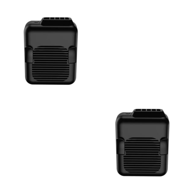 Toystoory Ventilador de cintura con clip Aire acondicionado Mini ventiladores de cuello Enfriamiento portátil sin aspas Banco de energía USB de 4000mAh 2Conjunto
