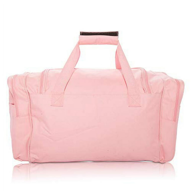 DALIX Signature Travel or Gym Duffle Bag in Pink - Walmart.com