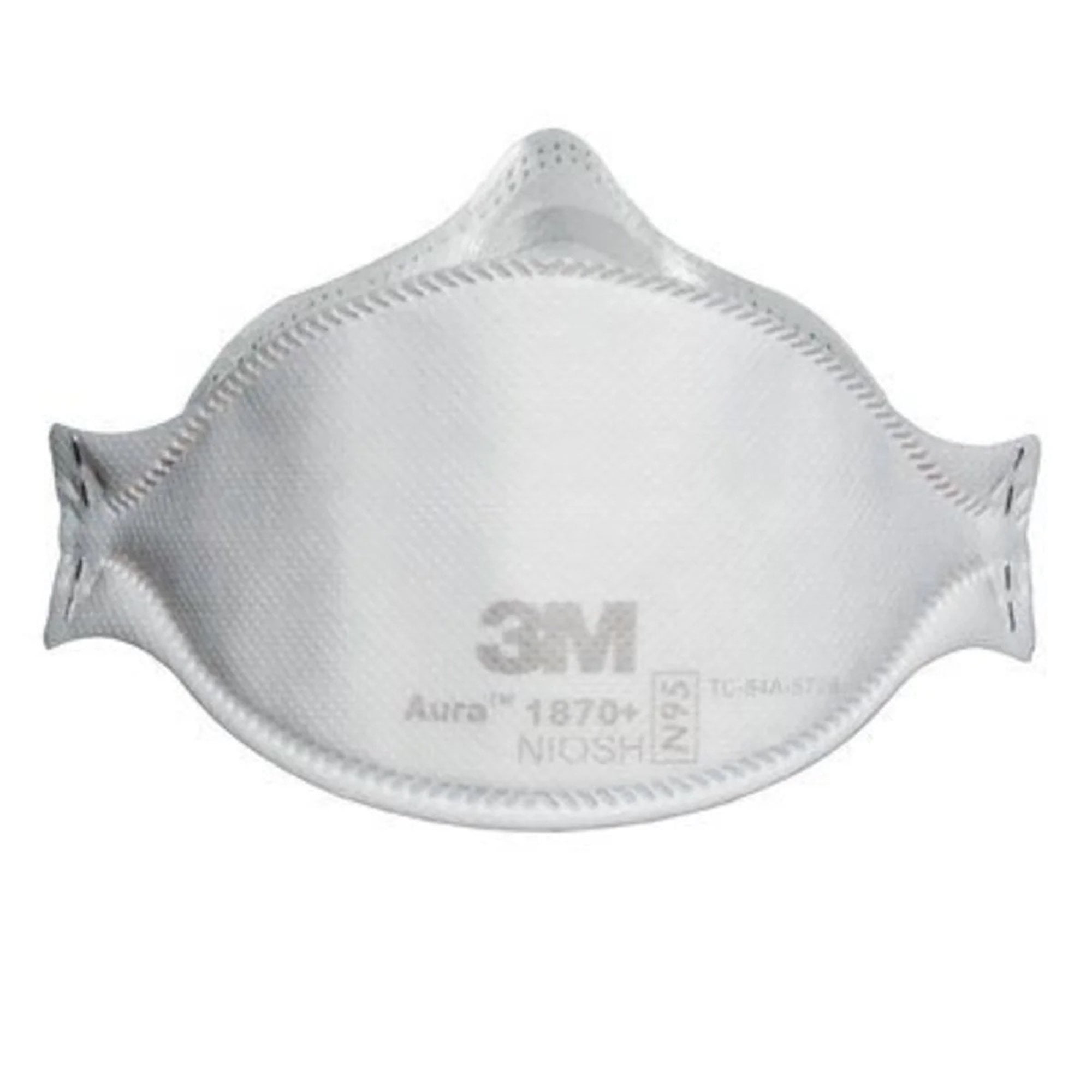3M Aura Particulate Respirator Surgical Mask Flat Fold 20 per Box 1870+
