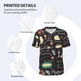 thumbnail image 5 of Fotbe Vegetable Quiche Baseball Jersey Shirt for Men and Women, Casual Short Sleeves Button Down T-Shirt-, 5 of 9