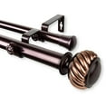 thumbnail image 2 of Rod Desyne 1" Baldir Double Curtain Rod, 48-84", Bronze, 2 of 4
