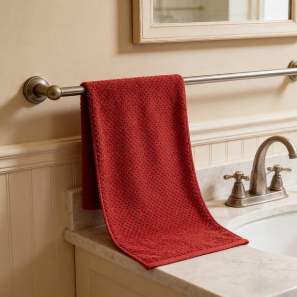Toalla de baño ultrasuave y absorbente – Secado rápido con tejido de gofre para baño, hotel o spa – Secado rápido, transpirable, lavable a máquina