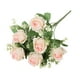 thumbnail image 1 of Ramo de rosas de seda - Flores artificiales de 33" con dalias, hortensias y follaje para decoración del hogar y bodas, 1 of 7