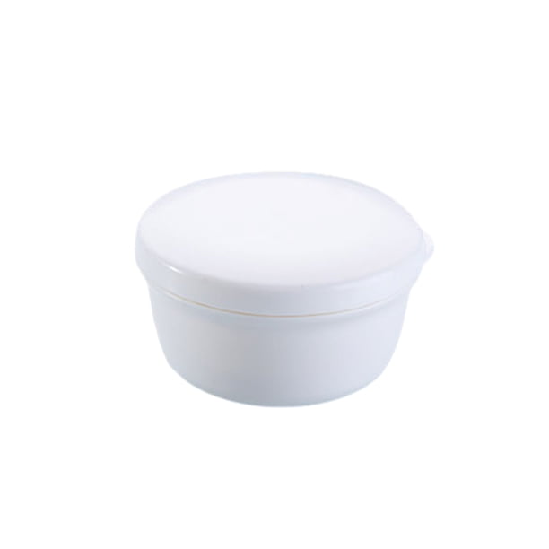 Naiovety Caja de almacenamiento duradera con soporte para jabón multiusos, práctica caja de jabón con sello Circular Almacenamiento y organización del hogar blanco