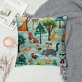 thumbnail image 2 of Nawypu Hedgehog Raccoon Fox Rabbit Owl Bat Pillow Case Decorative Throw Pillow Covers Square Cushion Covers Modern Farmhouse Pillowcase for Bed Sofa Car Chair Home Decor, 2 of 5
