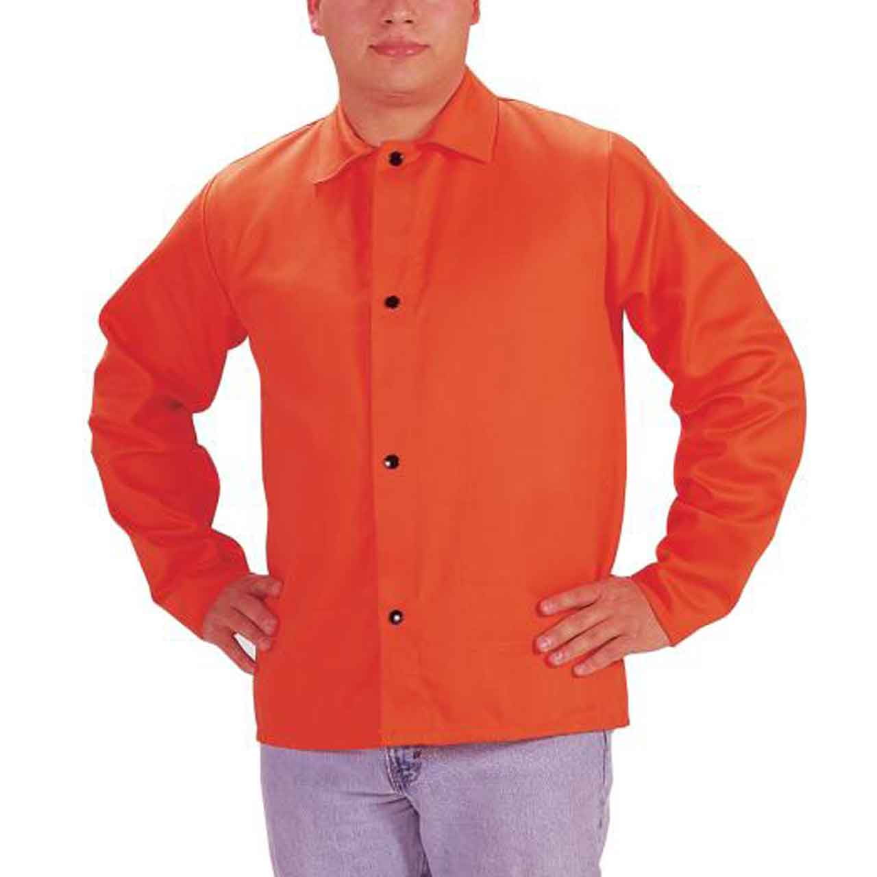 Tillman 6230D HiVis FR Cotton Welding Jacket, 30" 9 oz, Orange, 2X