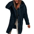 thumbnail image 2 of LOVZFMLL Manteaux pour Femmes Grande Taille Hiver Chaud Ample Col Rabattu Veste Manteau, 2 of 5