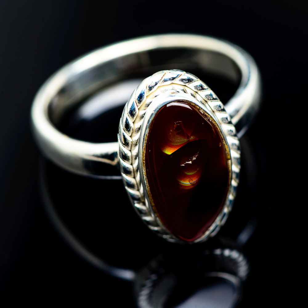 Buy Mexican Fire Agate Ring Size 9 925 Sterling Silver - Handmade Boho Vintage  Jewelry RING962431 Online in India. 276773067
