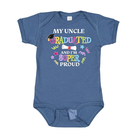Inktastic My Uncle Graduated and I'm Super Proud Boys or Girls Baby Bodysuit