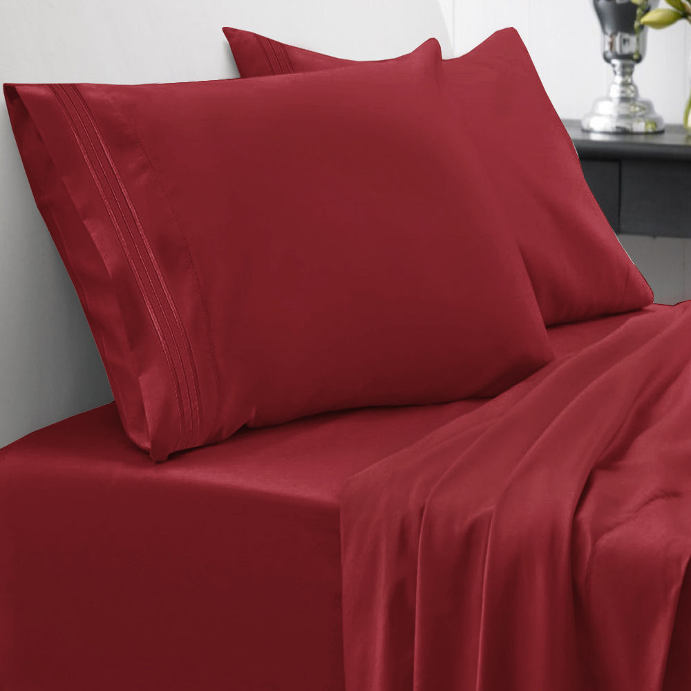 red deep pocket queen sheets
