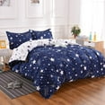 thumbnail image 2 of Galaxy Space Duvet Cover Set Twin - Stars Bedding Set ,with Pillowcase For Bedroom Home Decor,3 PCS,Twin, 2 of 9