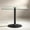 Black,Transparent, variant on LJAN 38.5 Inch Square Glass Dining Table for 2-4 People, Modern Mid-Century Tulip Table with Metal Pedestal Base, Tempered Clear Glass Top Kitchen Table for Small Space Apartment
