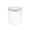 White, variant on Airtight Plastic Food Storage Containers with Flip Rotating Lid, Stackable Clear Pantry Canister for Grain, Cereal, Pasta, Dry Beans, 3 Color Lid Options,1.3L.