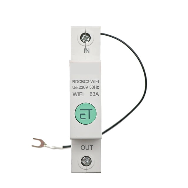 1P Din Rail Smart Energy Meter Power Consumption KWh Meter Circuit Breaker Switch Relay Voltmeter For Smart Home ,Real-Time Energy Data
