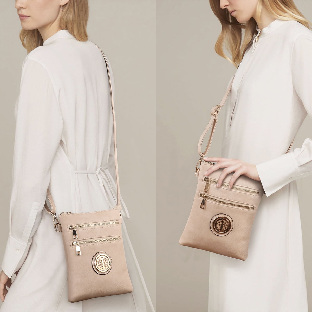 Dasein Medium Crossbody Bags for Women Handbag Lightweight Crossbody Purses with Multi Pockets