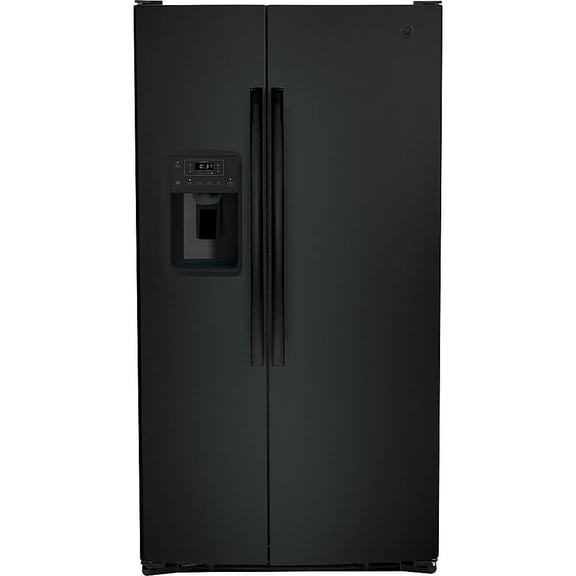 GE GSS25GGPBB 25.3 Cu. Ft. Black Side-by-Side Refrigerator
