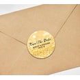 thumbnail image 4 of Darling Souvenir Round Glitter Save The Date Stickers Wedding Personalized Bride Groom Names And Date Envelope Seals 45 Pcs, 4 of 4