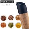 thumbnail image 3 of Tatum88 Salt and Pepper Mill Set with High Black and White Salt and Pepper Shakers with Adjustable Coarseness ， Perfect Gift for Salt and Pepper Shakers, 3 of 5