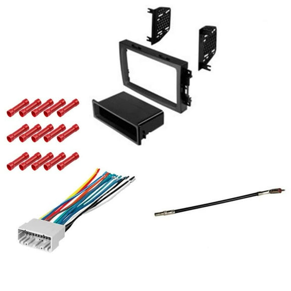 GSKIT876 Car Stereo Installation Kit for 2007-2008 Dodge Caliber - in Dash Mounting Kit, Wire Harness, Antenna Adapter for Single or Double Din Radio Receivers