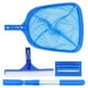thumbnail image 2 of Kit de limpieza de piscinas con cabezal de cepillo limpiador, esponja para piscina, red recogedora de hojas y poste telescópico para limpiar piscinas subterráneas, piscina inflable azul, 2 of 8