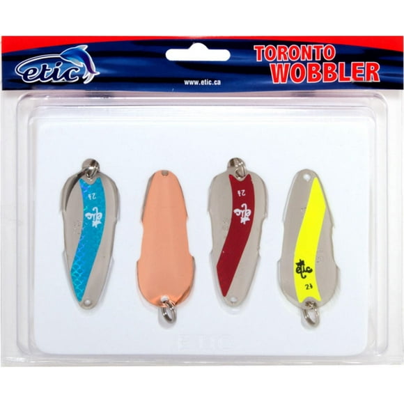 Etic 502-250VX Toronto Wobbler Spoon Kit, Nickel Wave 2.5", Spoon Kit, Nickel Wave 2.5"