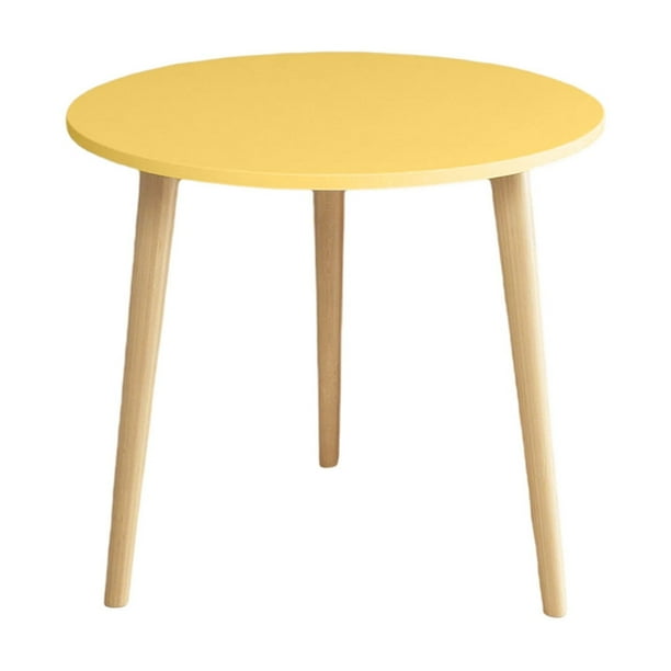 Pisexur Batería de cocina Mesa redonda pequeña desmontable, moderna y concisa, ideal para alquiler en casa, dormitorio, balcón, mesa redonda de descanso y negociación para la cocina del hogar
