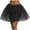 Black, variant on Riforla Womens High Quality Pleated Gauze Short Skirt Adult Tutu Dancing Skirt 3 Layered Womens Skirts Black One Size