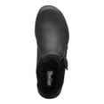 thumbnail image 3 of CLARKS Womens Black Clog Hook & Loop Goring Cushioned Comfort Roseville Round Toe Wedge Slip On Leather Flats Shoes 6.5 M, 3 of 4
