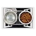 thumbnail image 1 of Outer Space Pet Mat for Food and Water, Window to the Universe Themed Arrangement Moon with Stars Illustration, Non-Slip Rubber Mat for Dogs and Cats, 18" X 12", by Ambesonne, 1 of 2