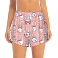 thumbnail image 4 of Lsque Girl Rabbit Printed Women's Running Shorts with Liner Pockets,Elastic Quick Dry Workout Athletic Gym Yoga Shorts,Womens High Waist Shorts-X-Large, 4 of 9