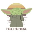 thumbnail image 2 of Men's Star Wars: The Mandalorian Grogu Feel the Force Graphic Tee White 2X Large, 2 of 5