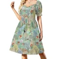 thumbnail image 2 of Vestido de manga corta Windermere Woods vestidos de playa vestidos largos con velo, 2 of 7