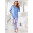 thumbnail image 4 of Dreams & Co. Plus Size Satin Trim Sleep Tee, 4 of 6