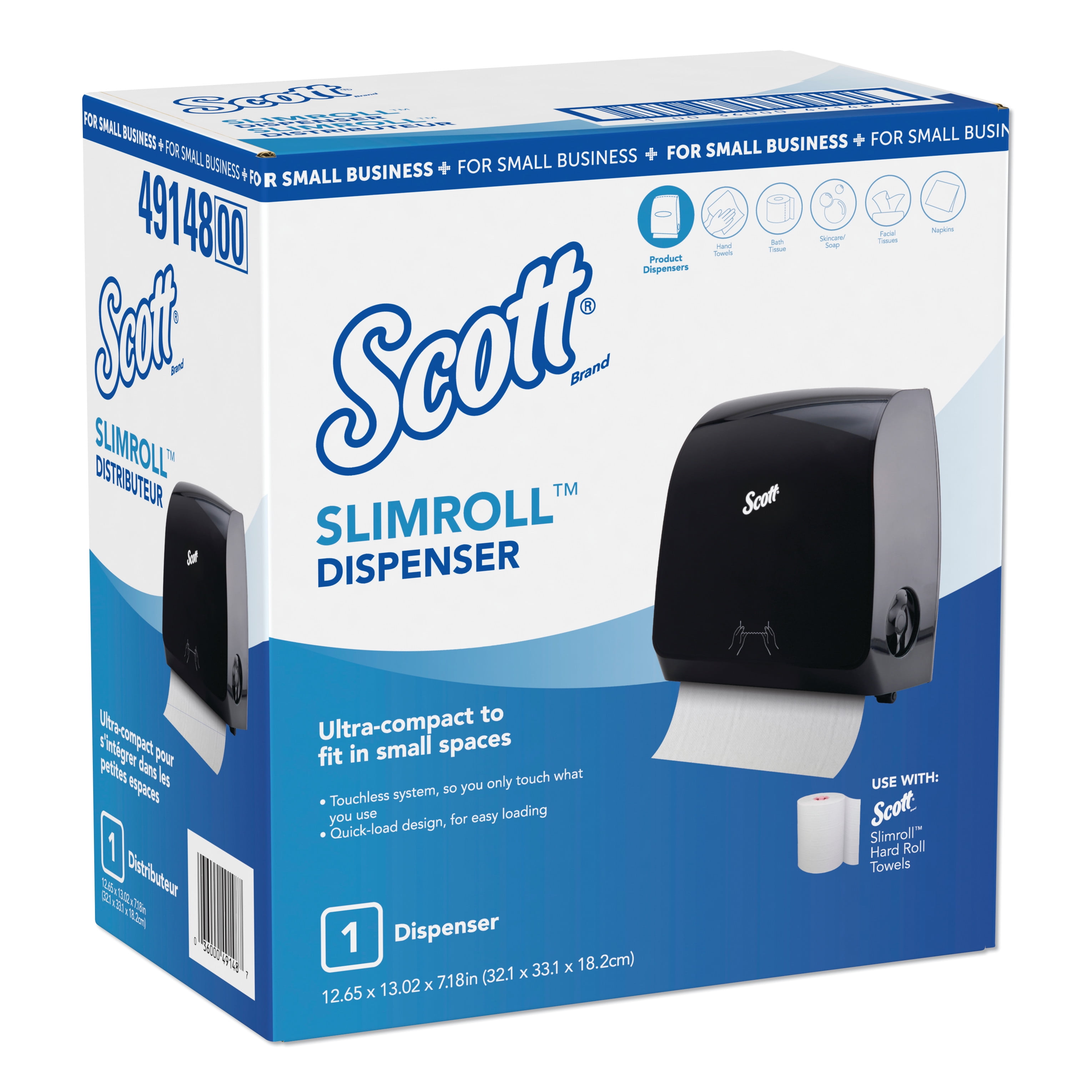 Scott Control Slimroll Manual Towel Dispenser, 12.65 x 7.8 x 13.02