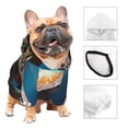 thumbnail image 3 of Fotbe Realistic Turtle Sudadera con Estampado para Perros Pequeños – Suéter con Capucha para Mascotas, Tela Suave de Forro Polar con Bolsillo-X-Small, 3 of 7