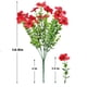 thumbnail image 4 of Ramo de Flores de Simulación Violeta de 7 Puntas Decoración y Arreglo Floral, Flores Artificiales de Eucalipto y Violetas de 7 Puntas - Rojo Oscuro, 4 of 5