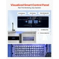 thumbnail image 6 of VEVOR Commercial Ice Maker Machine, 132 lbs/24H Stainless Steel Worktop Ice Machine with Sink, 30 lbs Storage & 70 Cubes/Cycle, Self-Cleaning Freestanding Ice-Making for Home Bar Restaurant Kitchen, 6 of 9