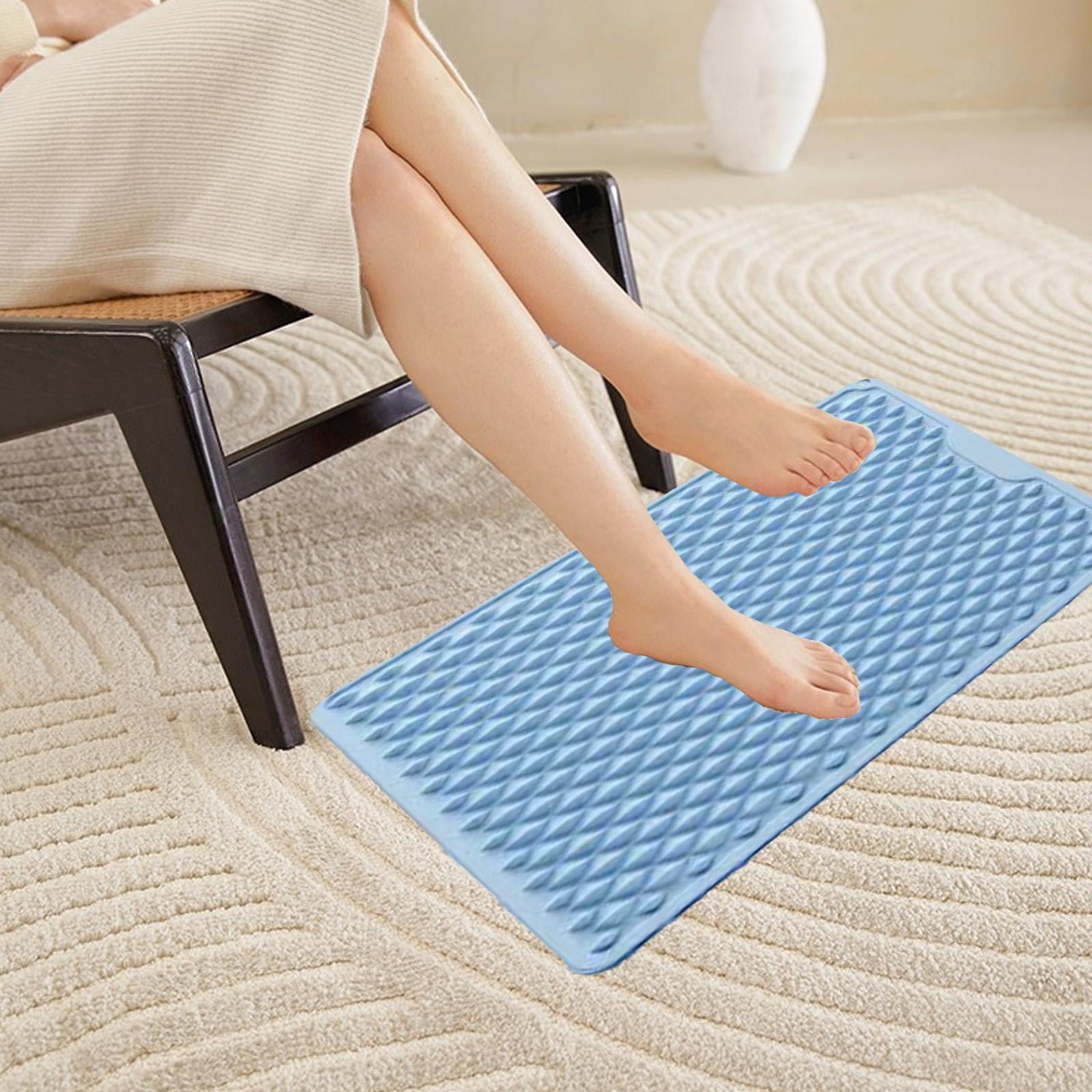 Serenable Foot Massager Jogging Acupressure Pad Anti Slip Compact Foot Reflexology Massage Mats for Household Living Room Fitness Office blue