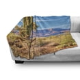 thumbnail image 3 of Cactus Soft Flannel Fleece Throw Blanket, Landscape Photo with Plants Botany Majestic Mountains and Sky, Cozy Plush for Indoor and Outdoor Use, 70" x 90", Multicolor, by Ambesonne, 3 of 6